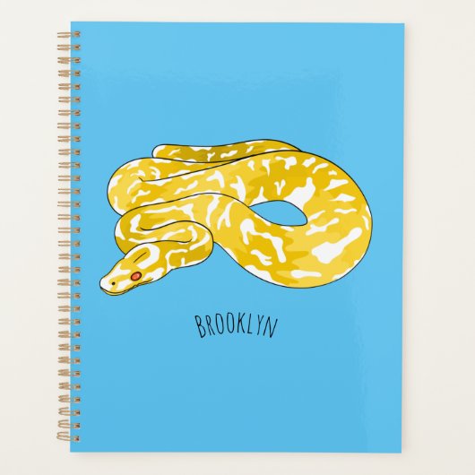 Illustration du serpent python birman (Devant)