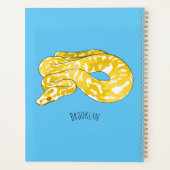 Illustration du serpent python birman (Dos)