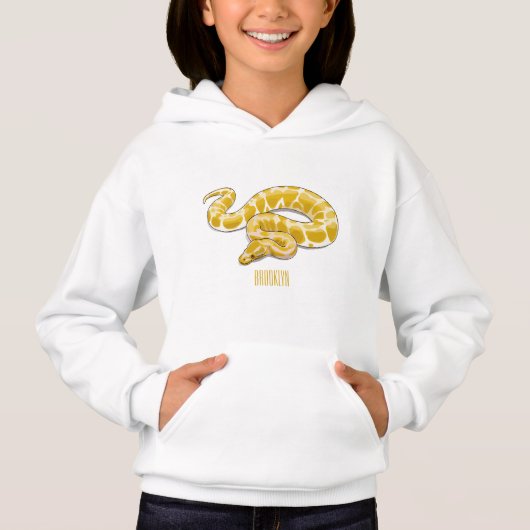 Illustration du serpent python birman (Devant)