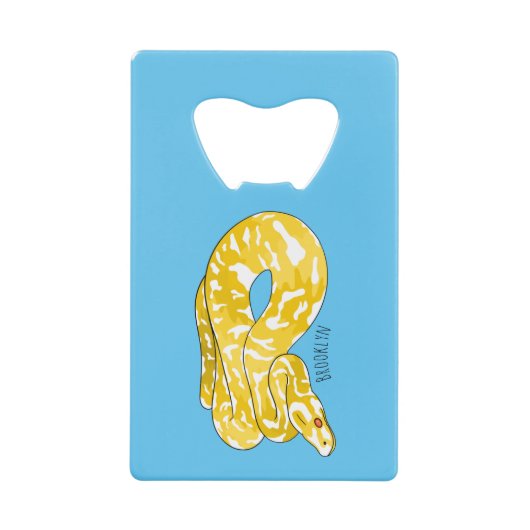 Illustration du serpent python birman (Devant)