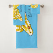 Illustration du serpent python birman (En situation)