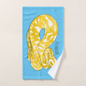Illustration du serpent python birman (Serviette à main)
