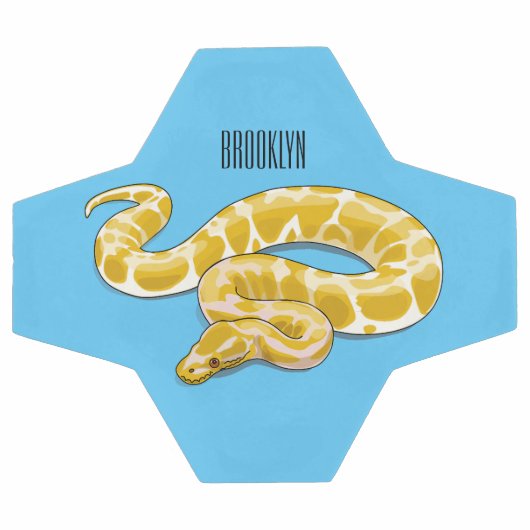 Illustration du serpent python birman (Plat)
