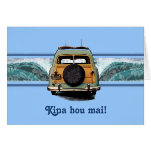 Illustration du Surf hawaïen Woody Wave