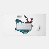 Illustration du tapis roulant et de la bande dessi (Clavier et souris)