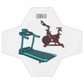 Illustration du tapis roulant et de la bande dessi (Plat)