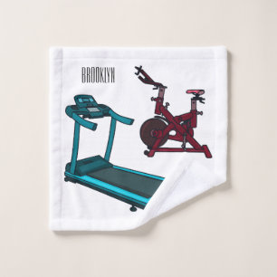 Illustration du tapis roulant et de la bande dessi