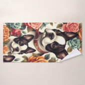 Illustration du Terrier de Boston (Serviette de bain)