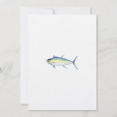 Illustration du thon Invitation d'anniversaire (Dos)