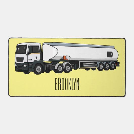 Illustration du transport de carburant par camion- (Recto)