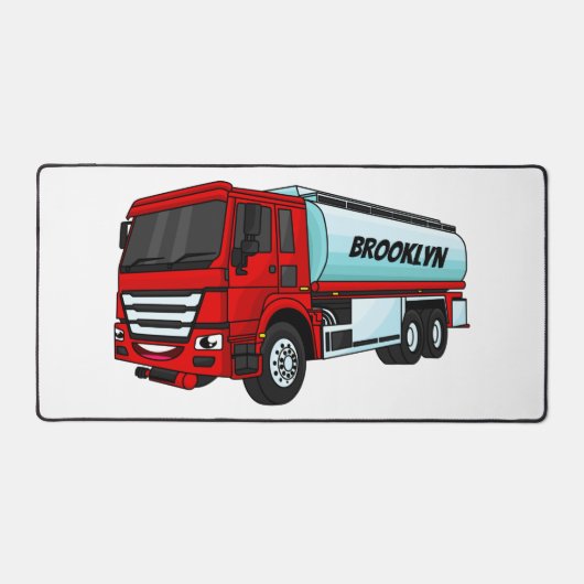 Illustration du transport de carburant par camion- (Recto)