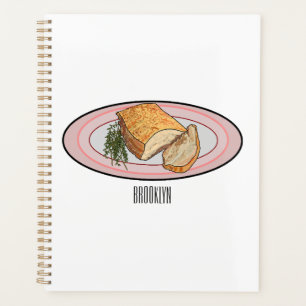 Illustration du ventre de porc rôti