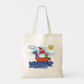 Illustration du voyage à voile Sac fourre-tout de  (Dos)