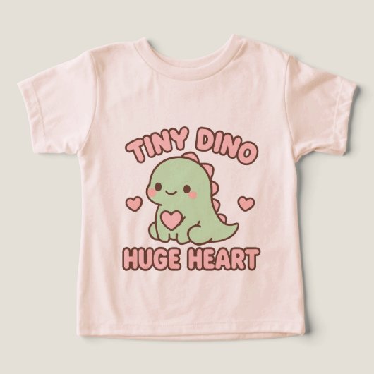 Illustration d'un adorable petit dinosaure au gran (Design Recto)