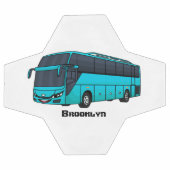 Illustration d'un autobus à passagers moderne (Plat)