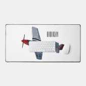 Illustration d'un avion de chasse-bombardier (Clavier et souris)