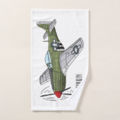Illustration d'un avion militaire (Serviette à main)