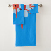 Illustration d'un avion rouge volant mignon (En situation)