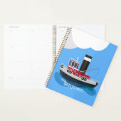 Illustration d'un bateau à chalutier mignon (Devant avec enveloppe)