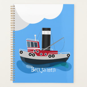 Illustration d'un bateau à chalutier mignon