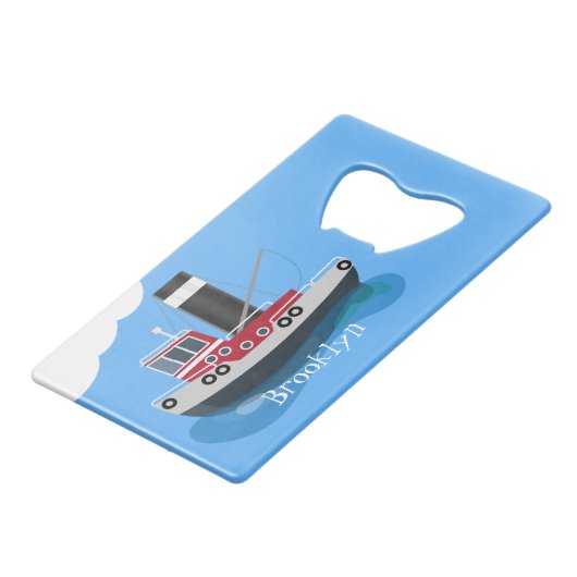 Illustration d'un bateau à chalutier mignon (Dos Angle)