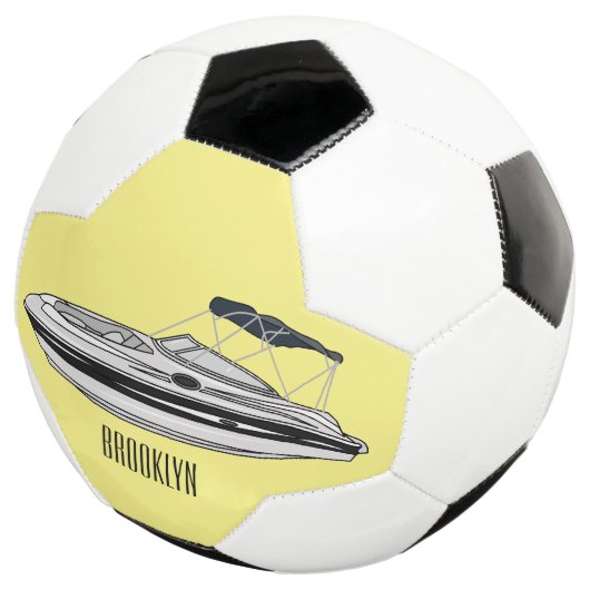 Illustration d'un bateau à moteur (3/4)