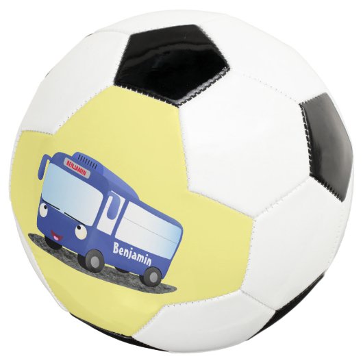 Illustration d'un bus moderne bleu mignon (3/4)