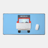 Illustration d'un camion kawaii rouge mou (Clavier et souris)