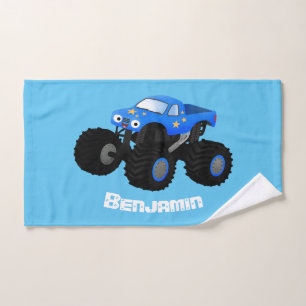 Illustration d'un camion monstre bleu mou