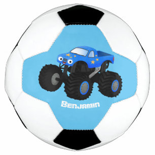 Illustration d'un camion monstre bleu mou