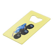 Illustration d'un camion monstre bleu mou (Dos Angle)