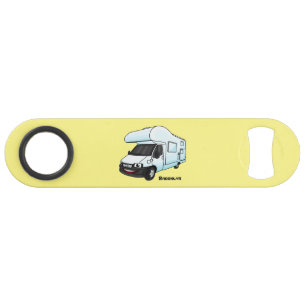 Illustration d'un campervan heureux