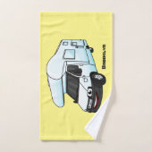 Illustration d'un campervan heureux (Serviette à main)