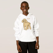 Illustration d'un caniche brun joyeux (Devant entier)