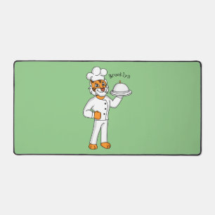 Illustration d'un chef tigre drôle et mignon