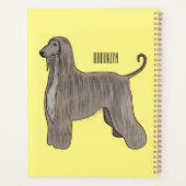 Illustration d'un chien hound afghan (Dos)