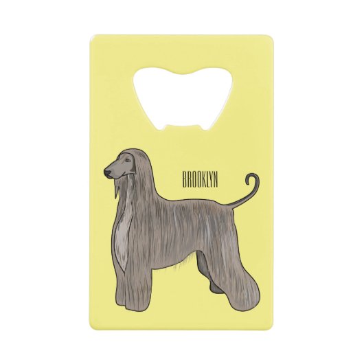 Illustration d'un chien hound afghan (Devant)