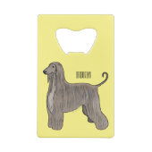 Illustration d'un chien hound afghan (Dos)