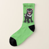 Illustration d'un diable de Tasmanie affamé (Gauche - extérieur)