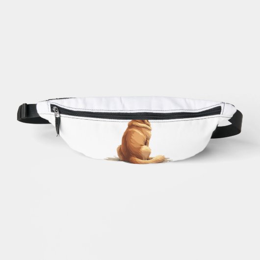 Illustration d'un Golden Retriever vu de dos pour (Recto)