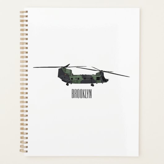 Illustration d'un hélicoptère de l'armée de Chinoo (Devant)