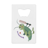 Illustration d'un insecte du cricket vert mou (Devant)
