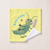 Illustration d'un insecte du cricket vert mou (Gant de toilette)