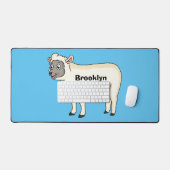 Illustration d'un mouton joyeux (Clavier et souris)