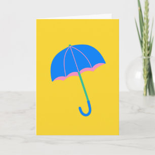 Illustration d'un parapluie minimaliste mignon en 