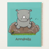 Illustration d'un petit rhinocéros (Dos)