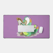 Illustration D'Un Plateosaure Jouant De La Harpe. (Clavier et souris)