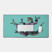 Illustration D'Un Rapteur Qui Fait Du Karaté. (Clavier et souris)