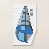 Illustration d'un train électrique (Serviette à main)