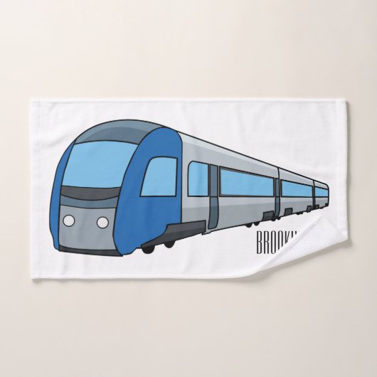 Illustration d'un train électrique (Serviette à main)